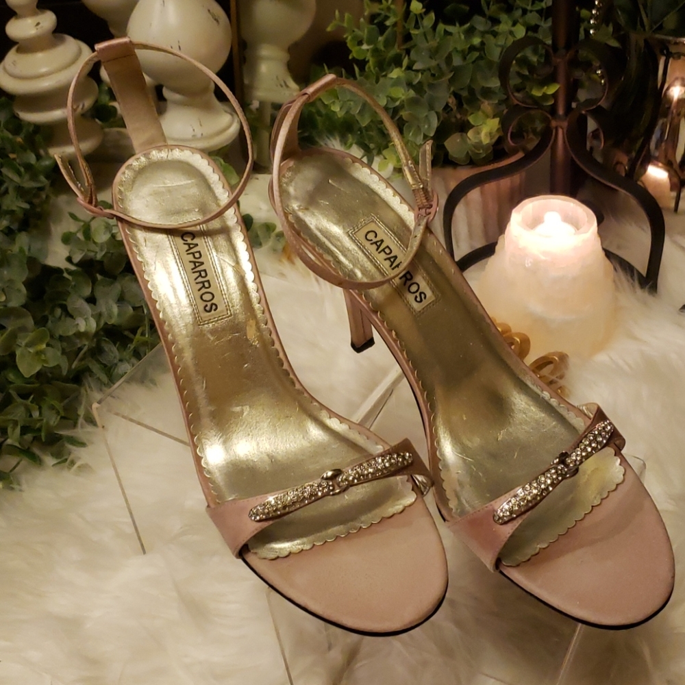 CAPARROS Diamond Mauve Strappy high heels